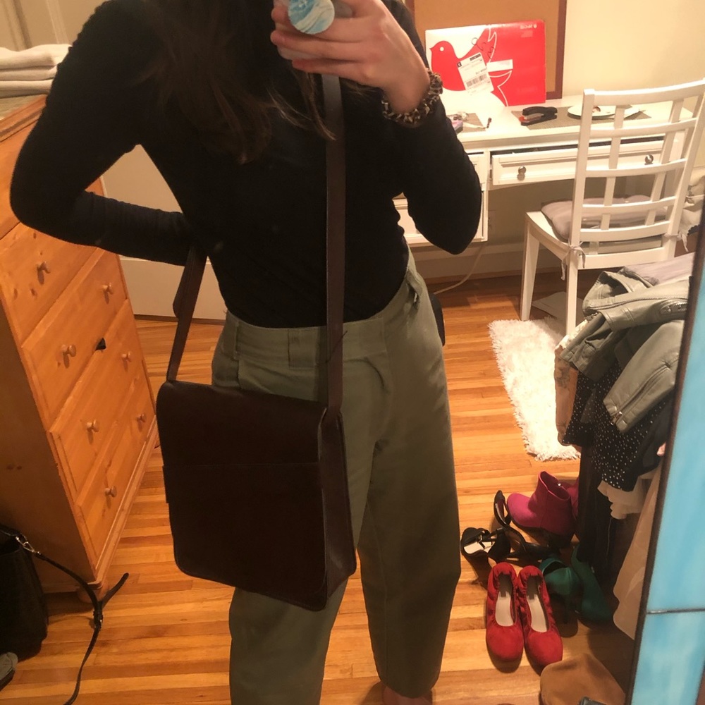 Leather crossbody bag